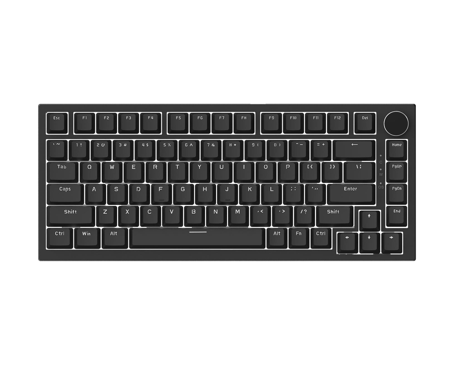 Ajazz AK820 Red Switch czarna