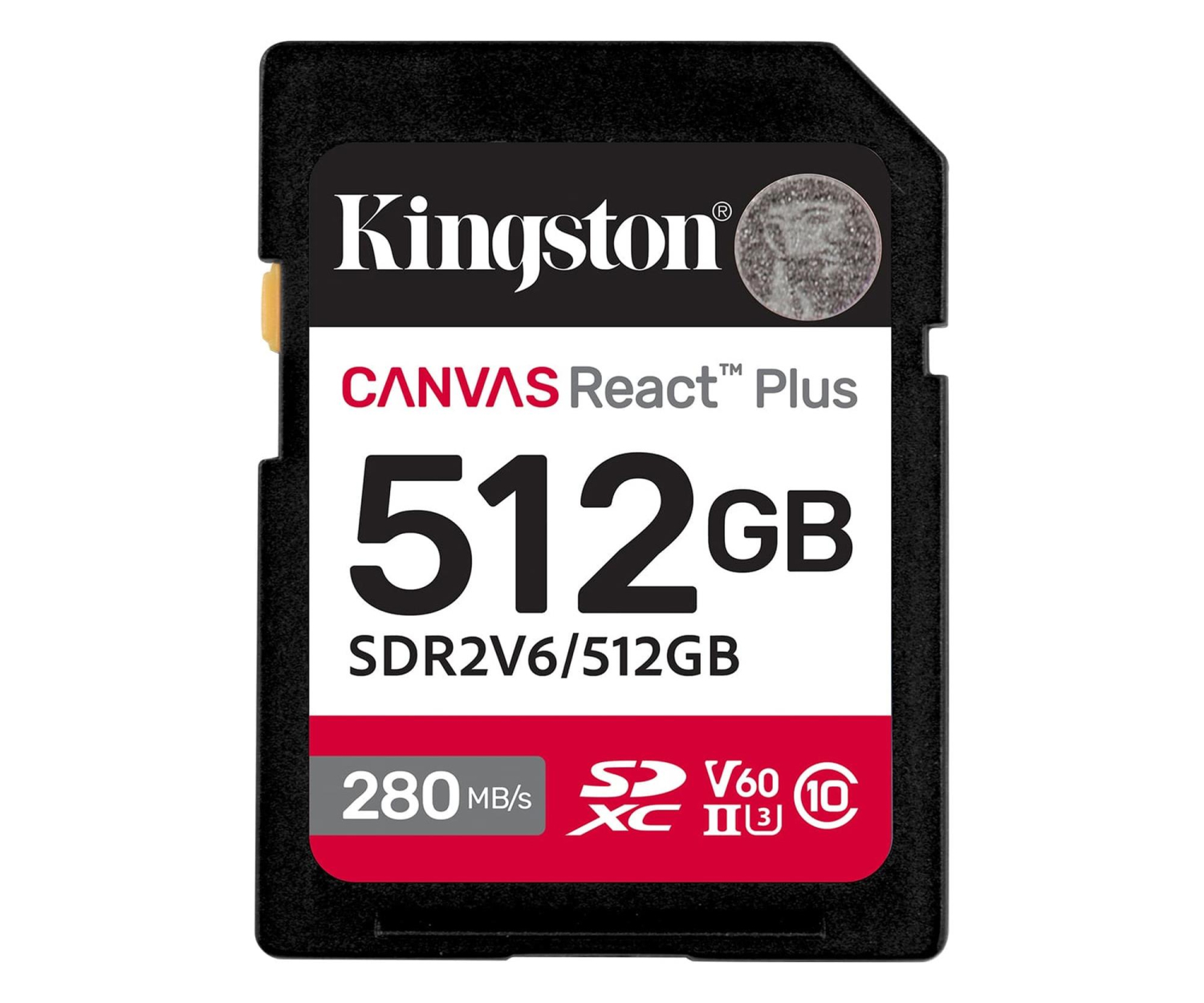 Kingston 512GB SDXC Canvas React Plus UHS-II V60 4K