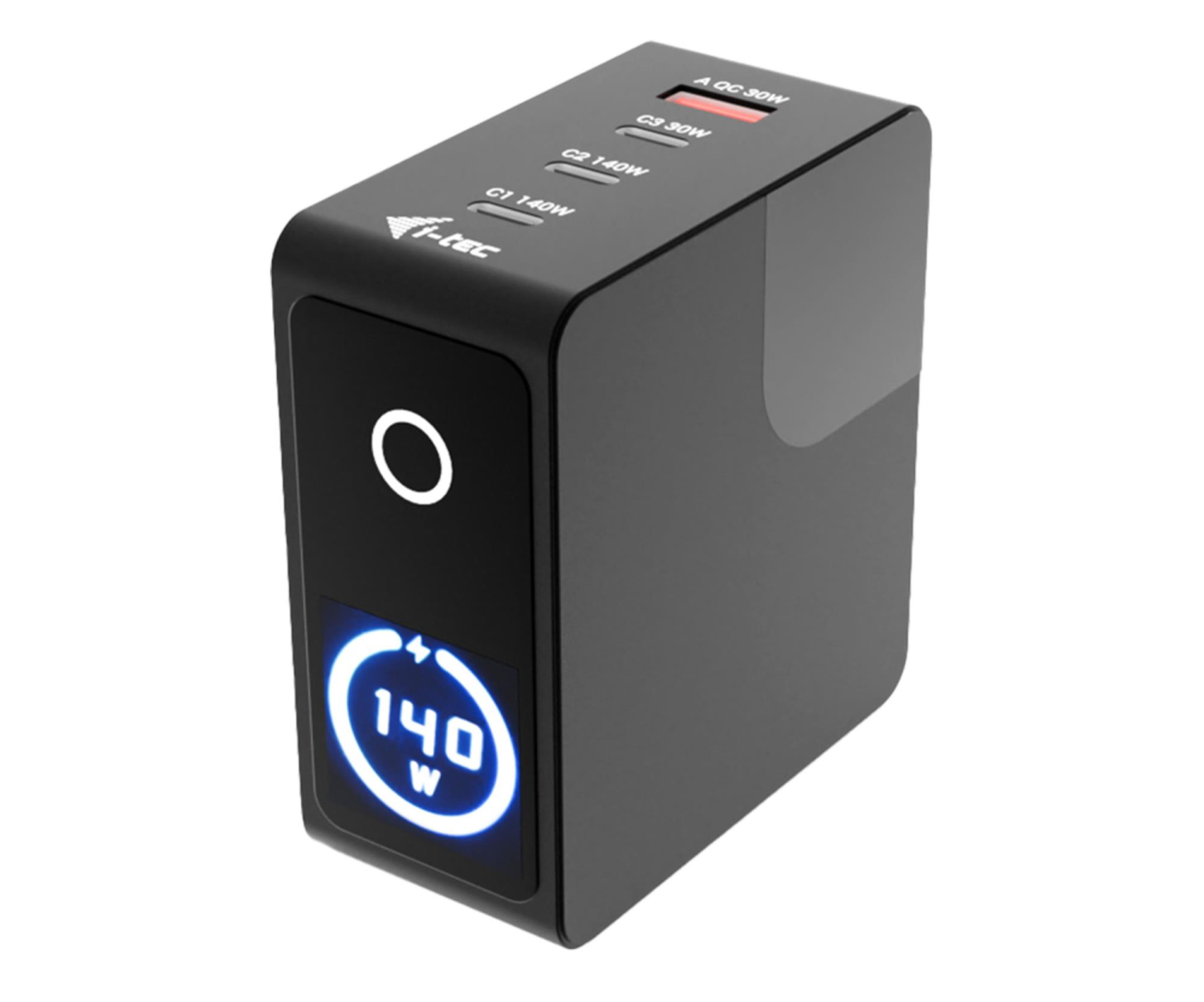 i-tec Ładowarka 140W Intelligent Multiport USB Charger 3xUSB-C 1xUSB-A LCD 150 cm