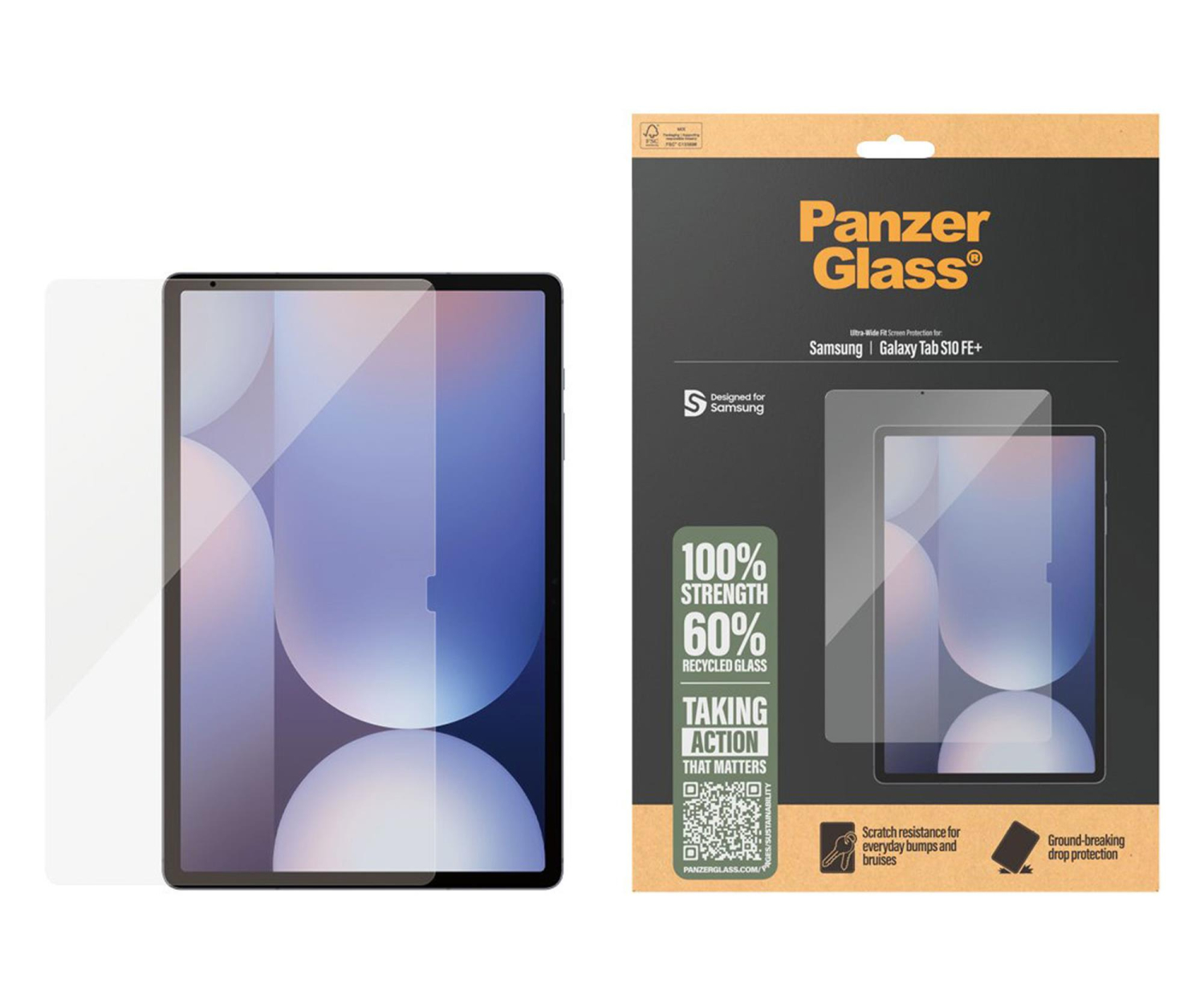 PanzerGlass Ultra-Wide Fit do Samsung Galaxy Tab S10 FE+