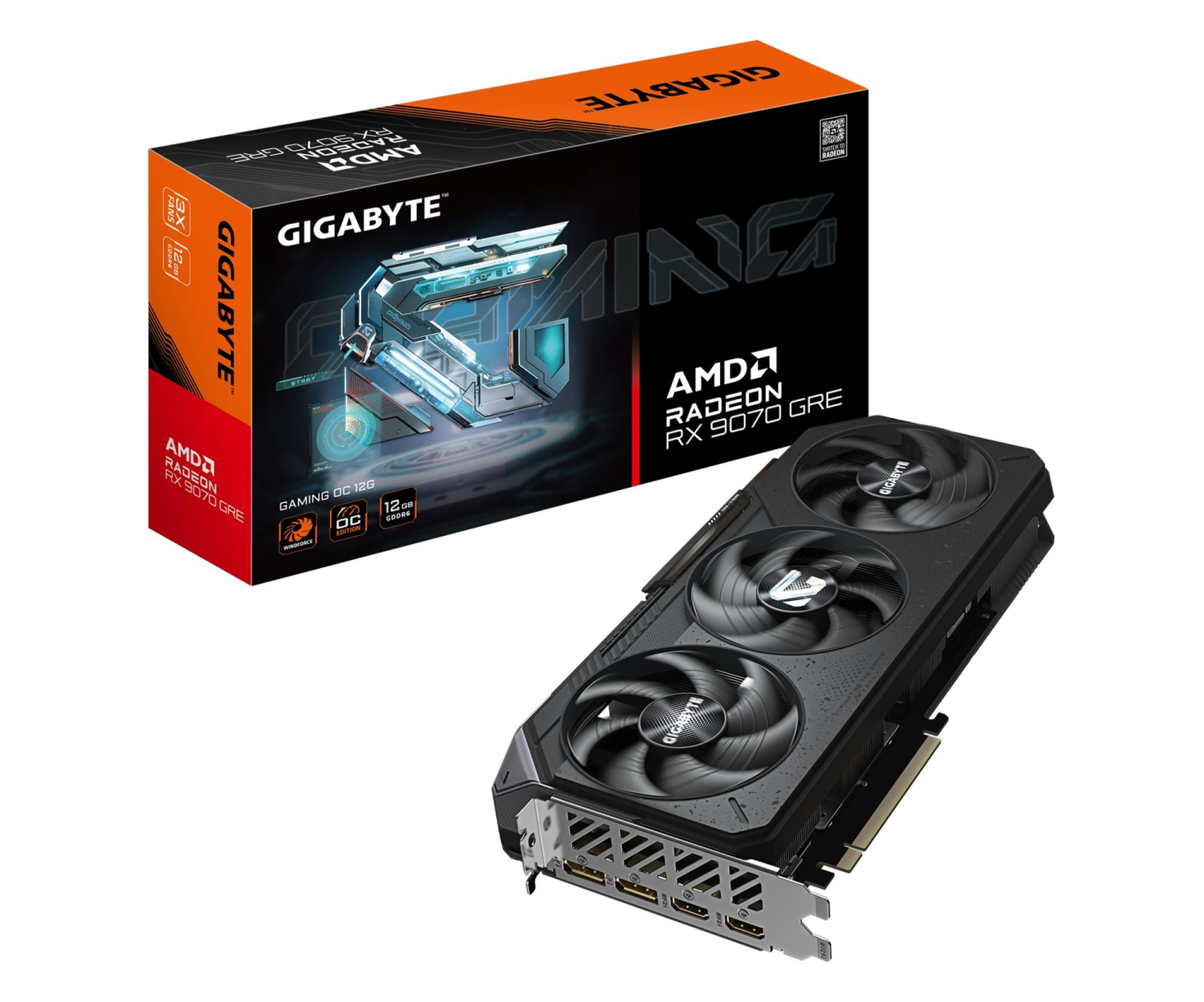 Gigabyte Radeon RX 9070 GRE GAMING OC 12GB GDDR6