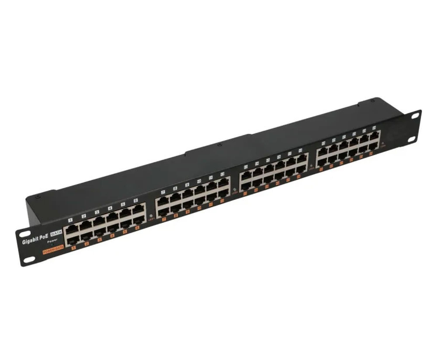 ExtraLink 24 Portowy Gigabit PoE Injector 24x 1000Mb/s RJ45, Obudowa R