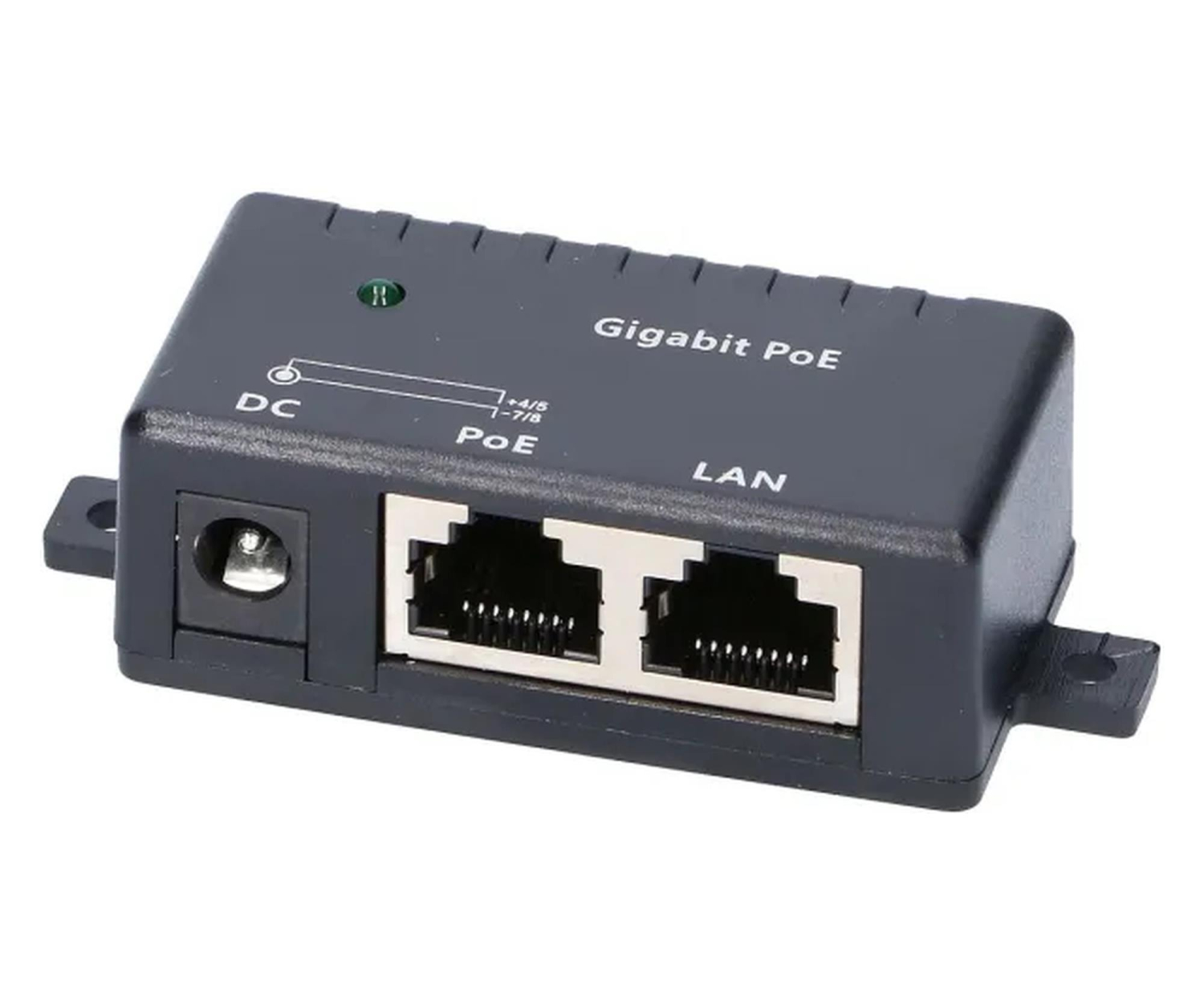 ExtraLink 1 Portowy Gigabit PoE Injector 1x 1000Mb/s RJ45, Kostka