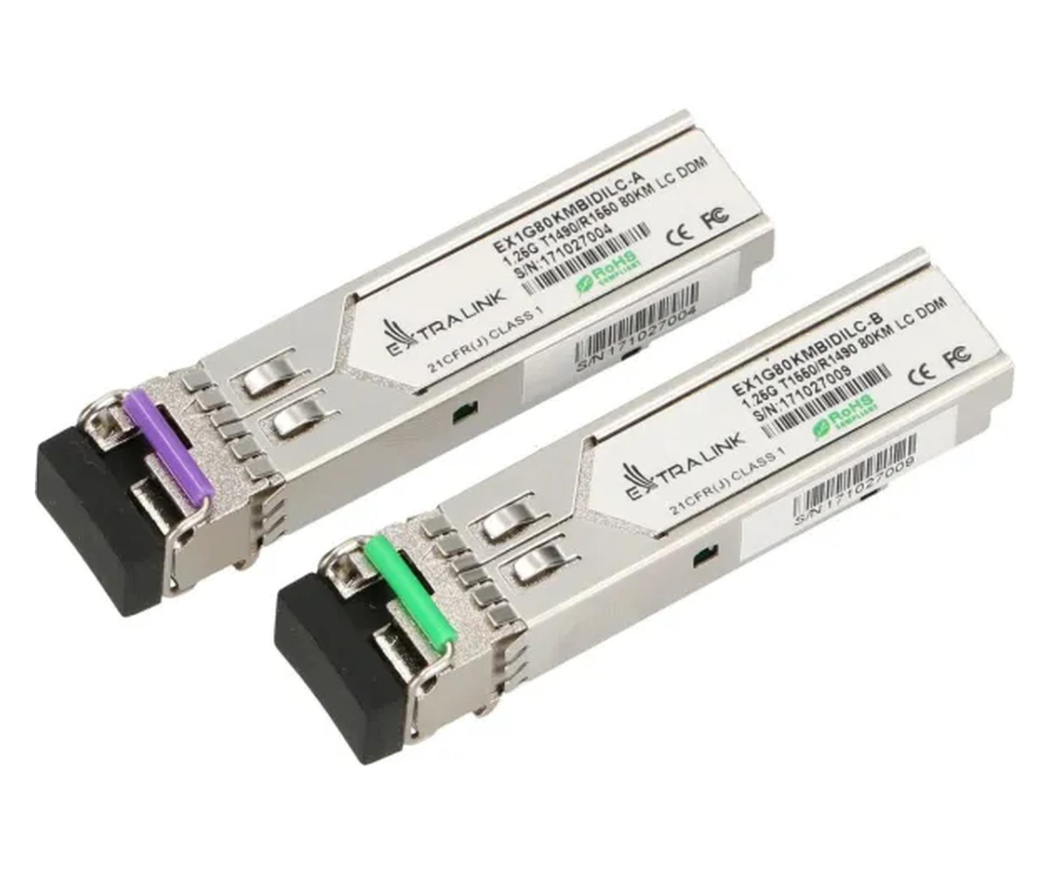 ExtraLink SFP 1.25G WDM jednomodowy 80km LC PARA