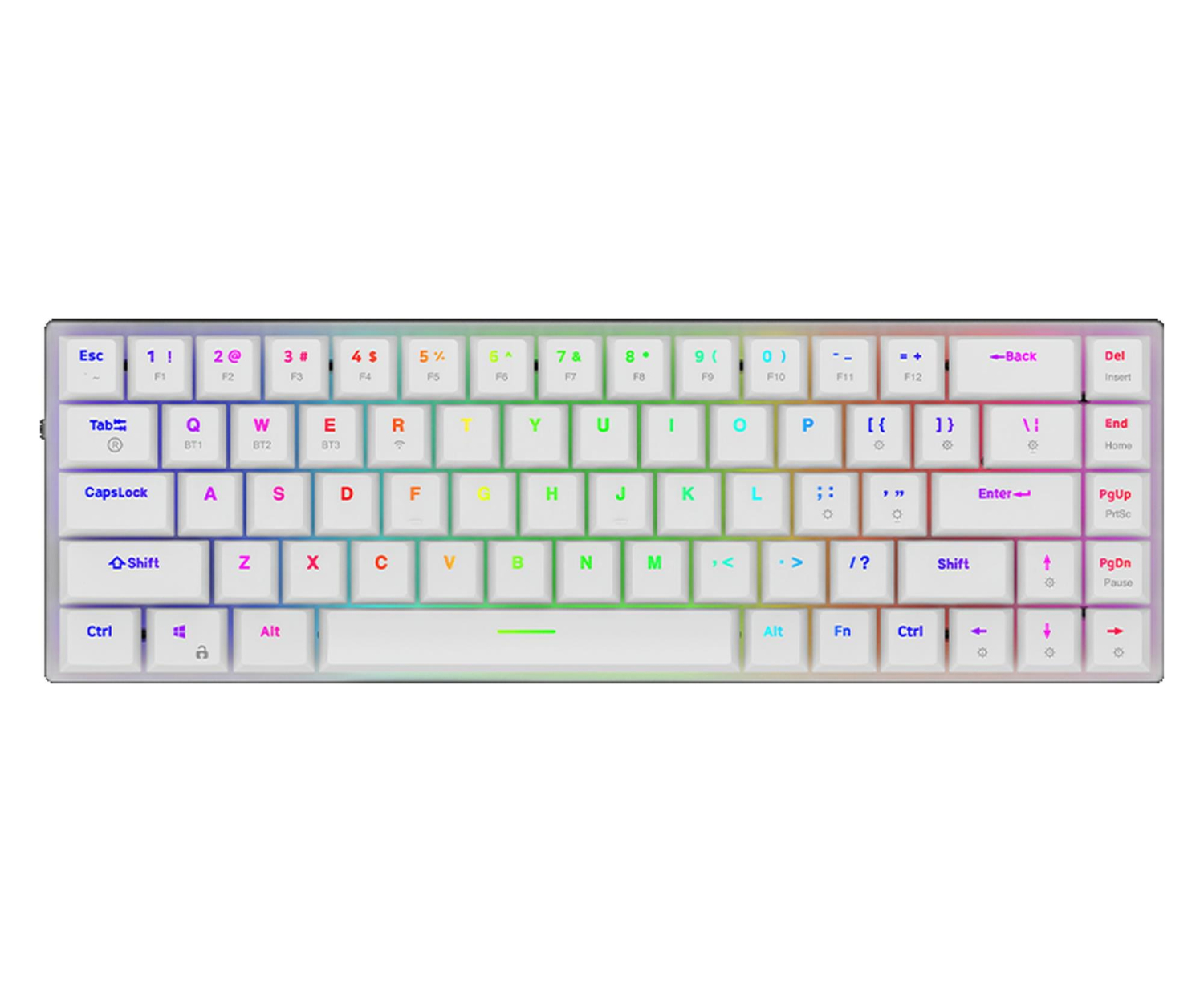 Aqirys AQI-GA-KB-9 Gateron Red Biały