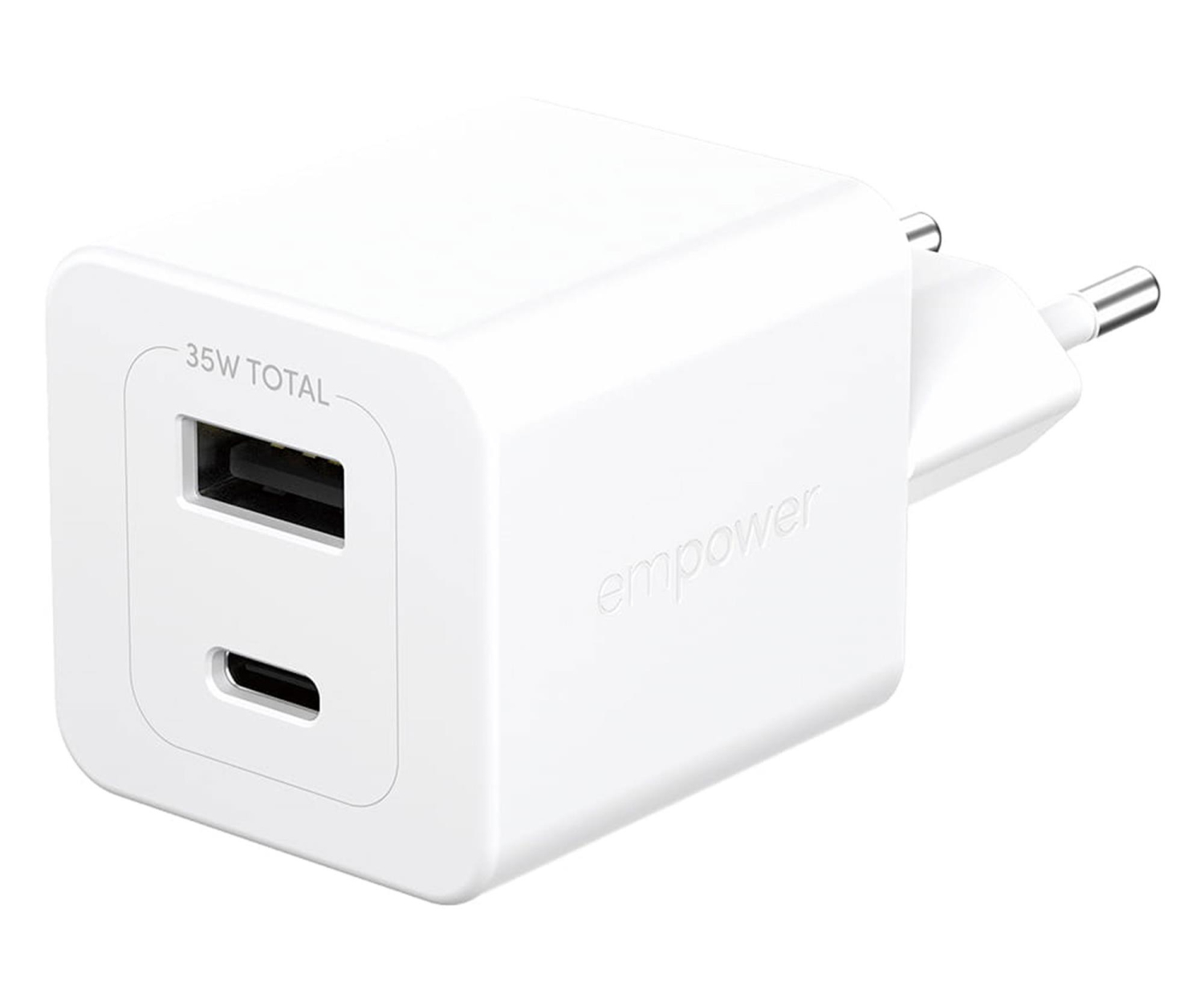 PanzerGlass empower Turbo 35W USB-C + USB-A Silver White