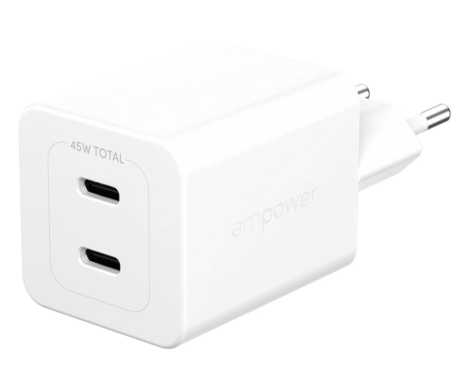 PanzerGlass empower Turbo 45W 2 x USB-C Silver White