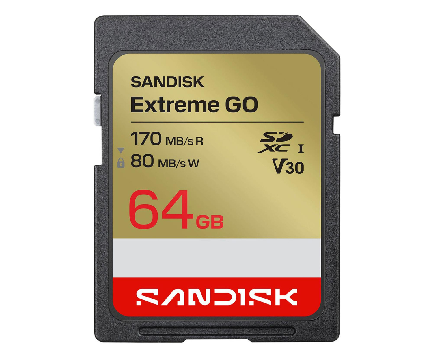 Sandisk Extreme Go SD UHS-I 64GB SD 170MB/s(R) / 80MB/s(W)