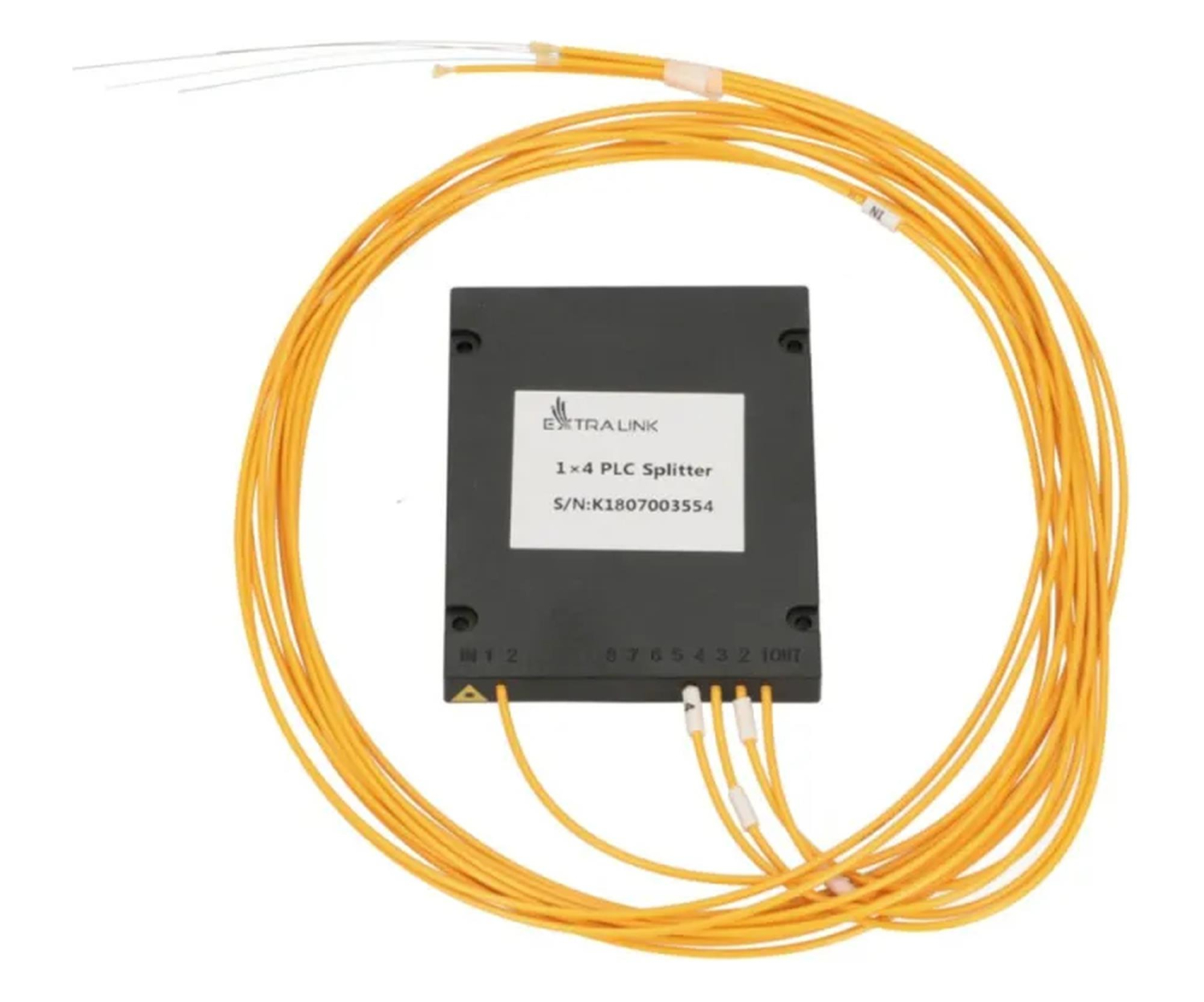 ExtraLink 1:4 PLC SC/APC Splitter 20mm 1,5m G657A moduł ABS bez złącz