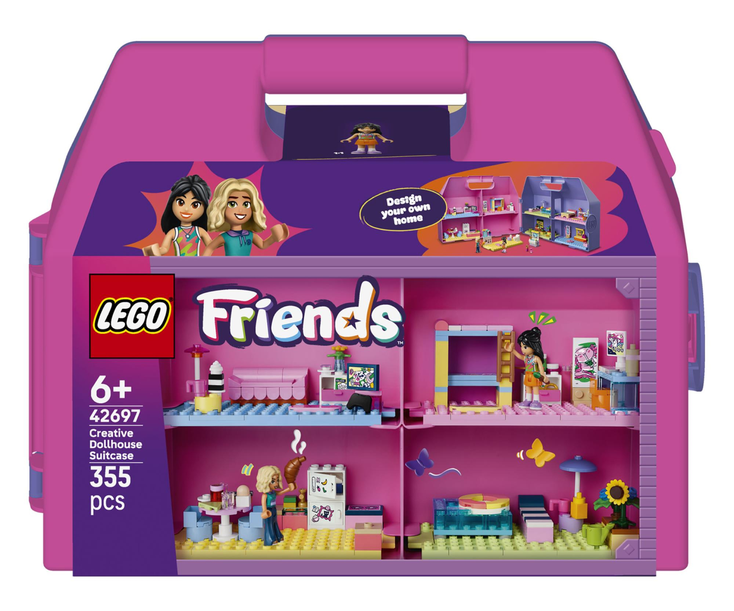 LEGO FRIENDS 42697 Kreatywna walizka z domkiem dla lalek