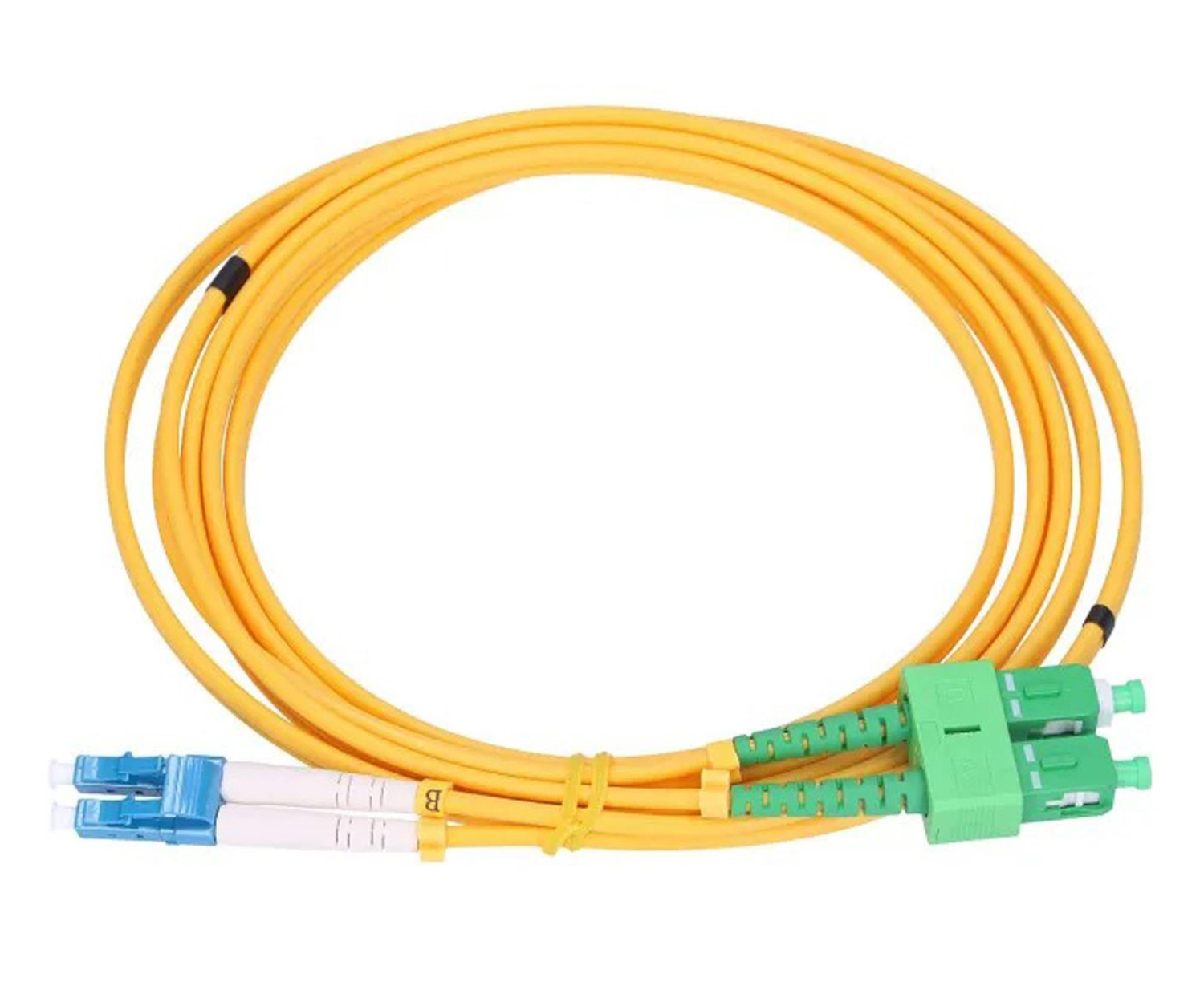 ExtraLink SC/APC-LC/UPC Patchcord Jednomodowy Duplex G652D 3mm 05m