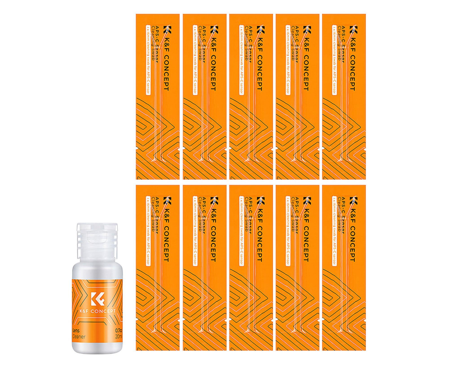K&F Concept Zestaw czyszczący do matryc APS-C Sensor Cleaning Swab Kit