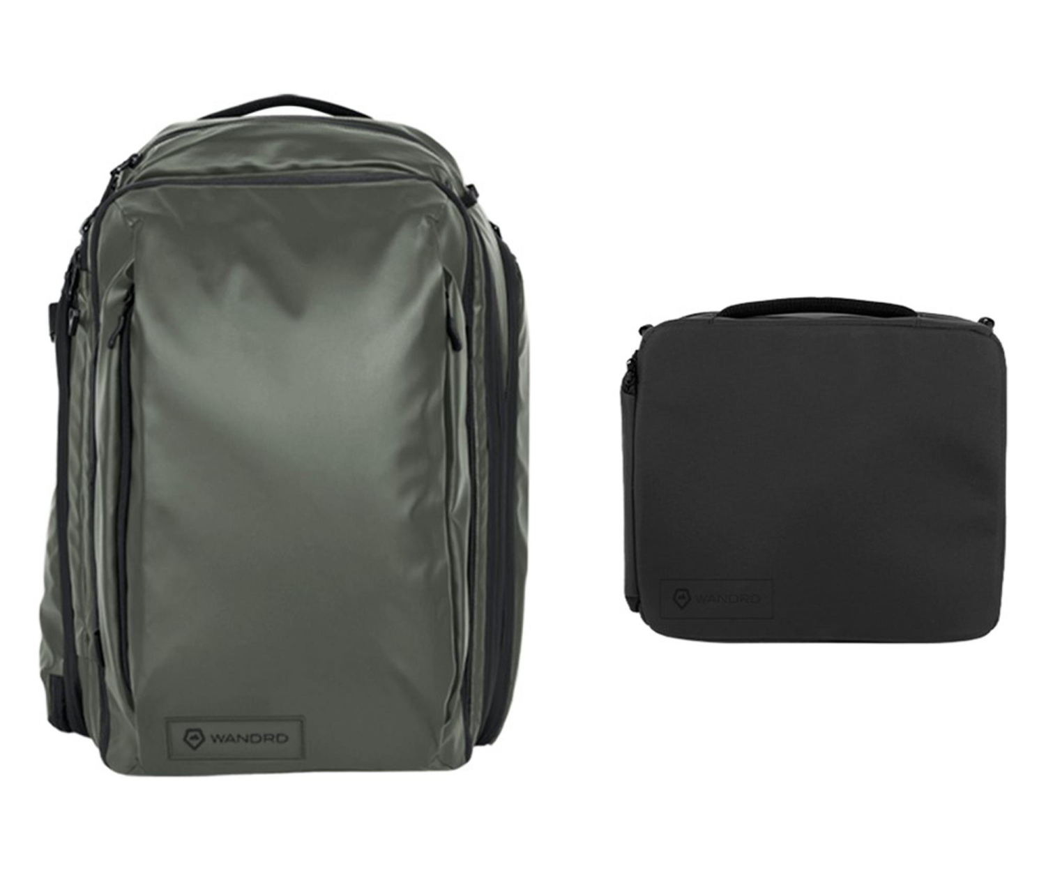 WANDRD Transit Travel Backpack Photo Bundle 45L Wasatch Green