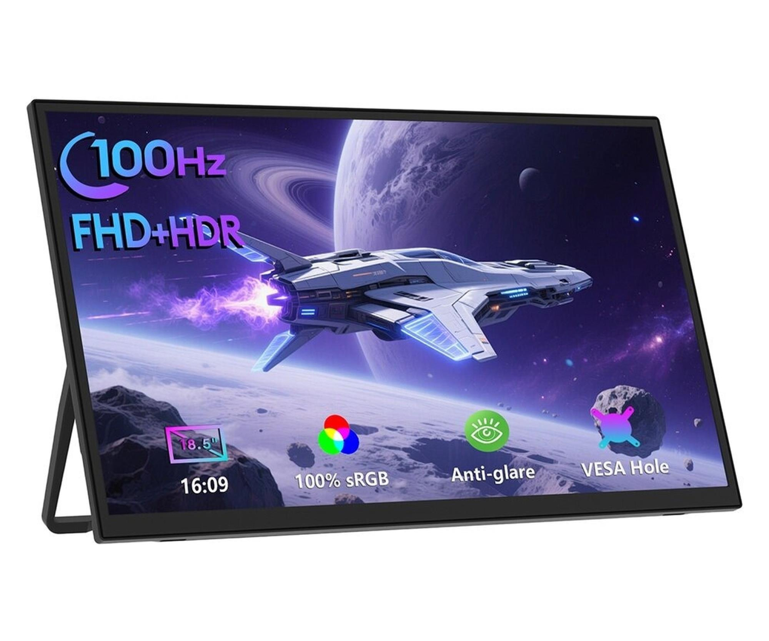 Monitor przenośny Zeuslap Z18S 18.5" czarny