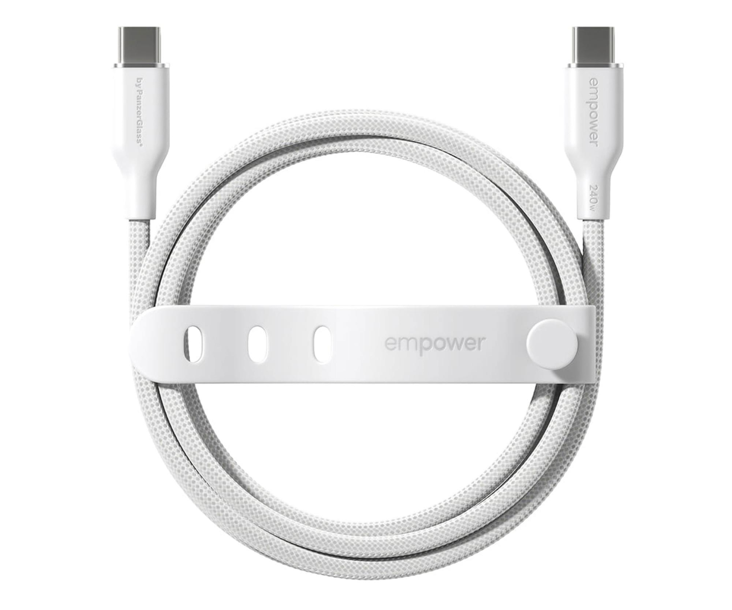 PanzerGlass empower Racing 240W USB-C 1,2m Silver White