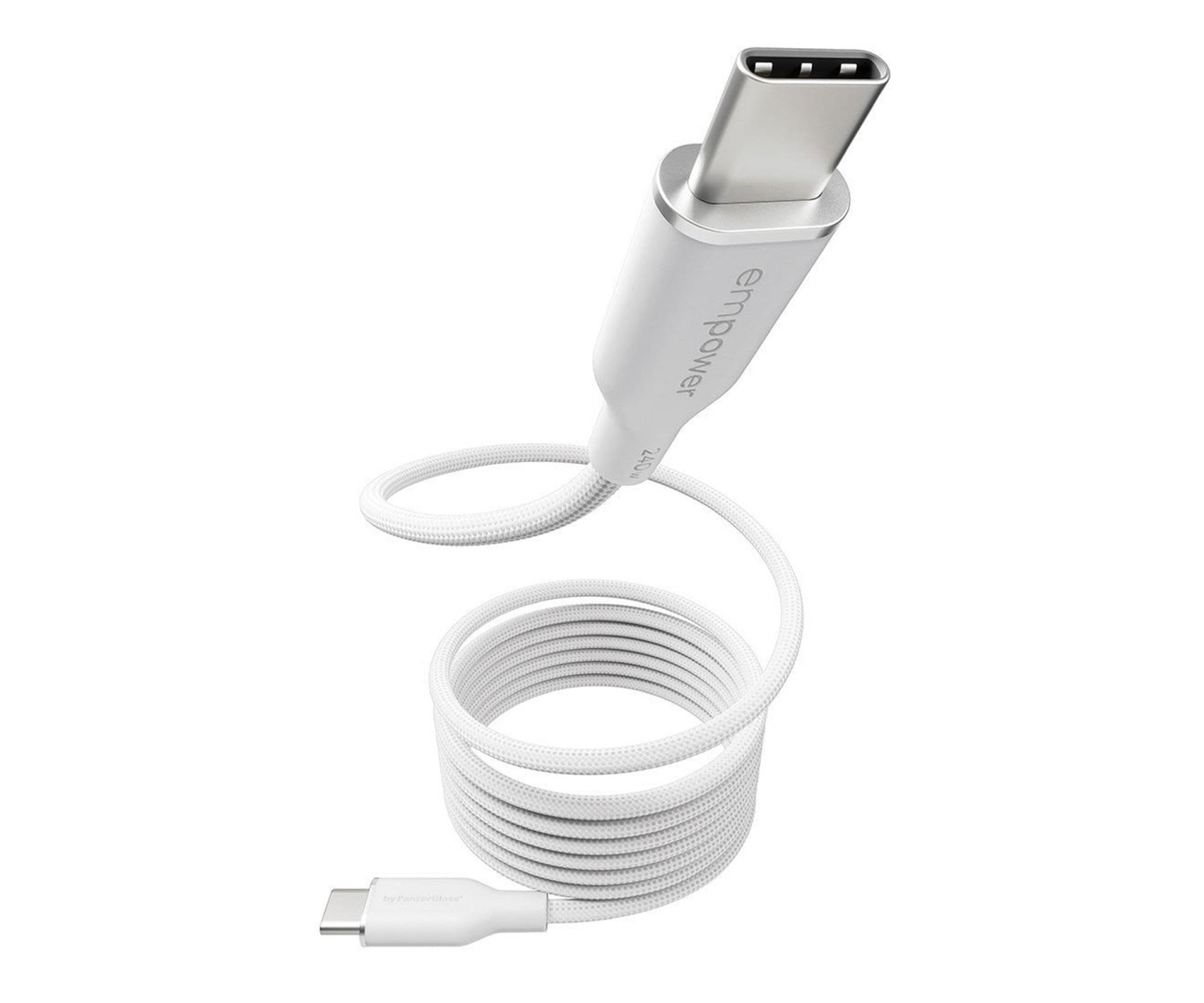 PanzerGlass empower Magnetic 240W USB-C 1,5m Silver White