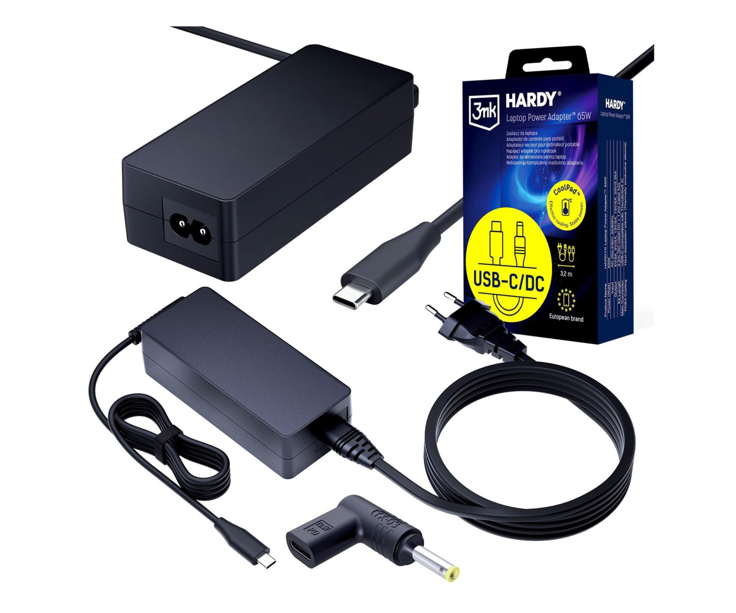 3mk Hardy Laptop PowerAdapter IBM Len Hu HP As AcTo 20V USB-C/DC