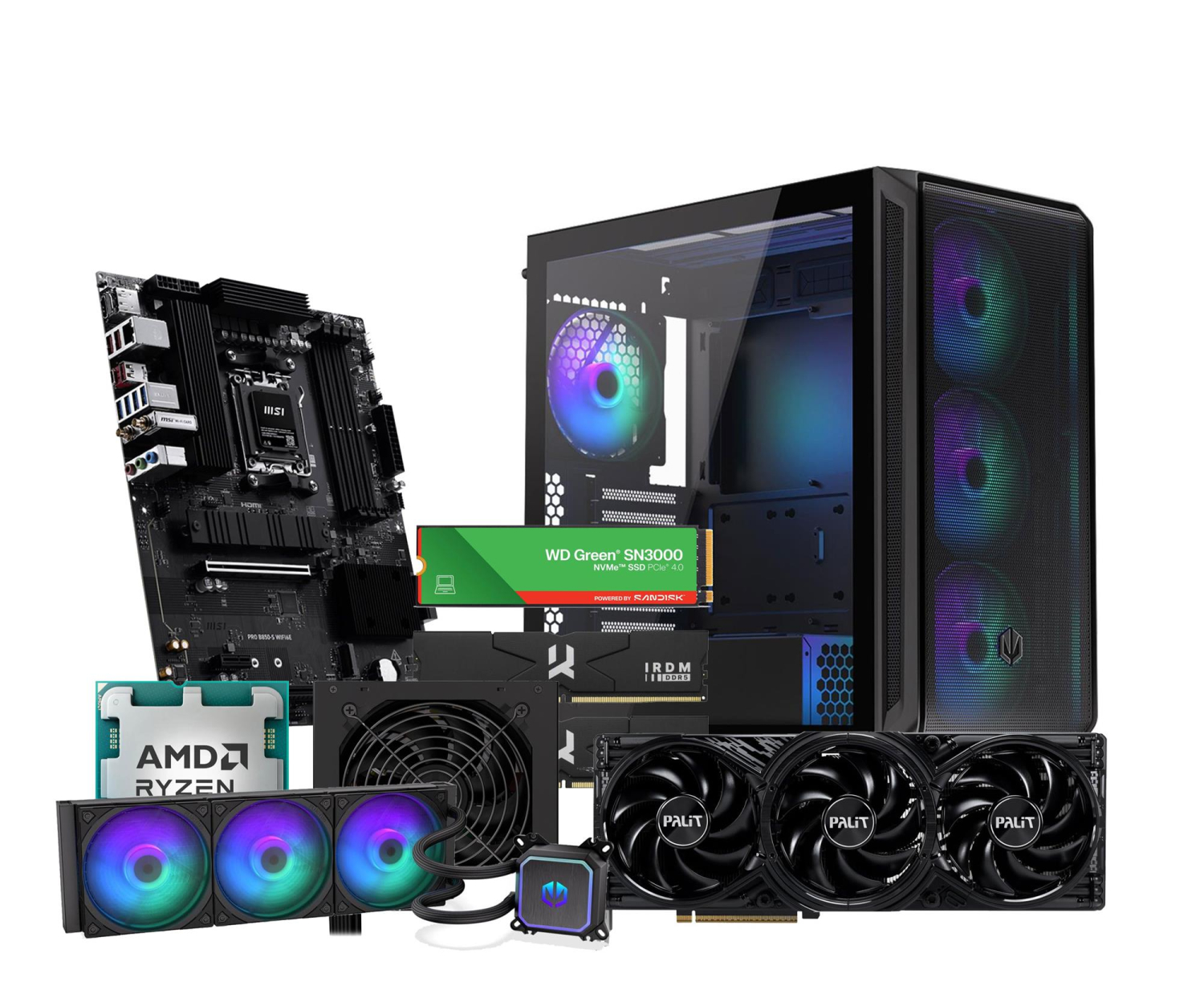 Polecany zestaw Ryzen 7 9800X3D/32GB/1TB/RTX 5080 16GB