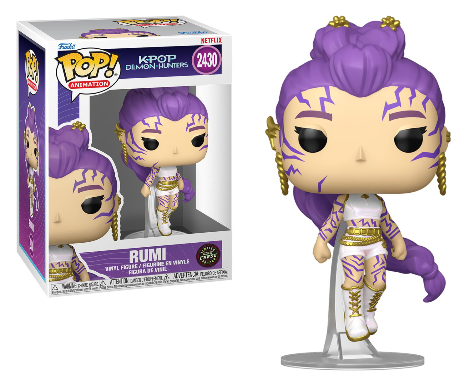 Funko POP POP Animation: KPOP Demon Hunters - Rumi w/Chase (Glow)