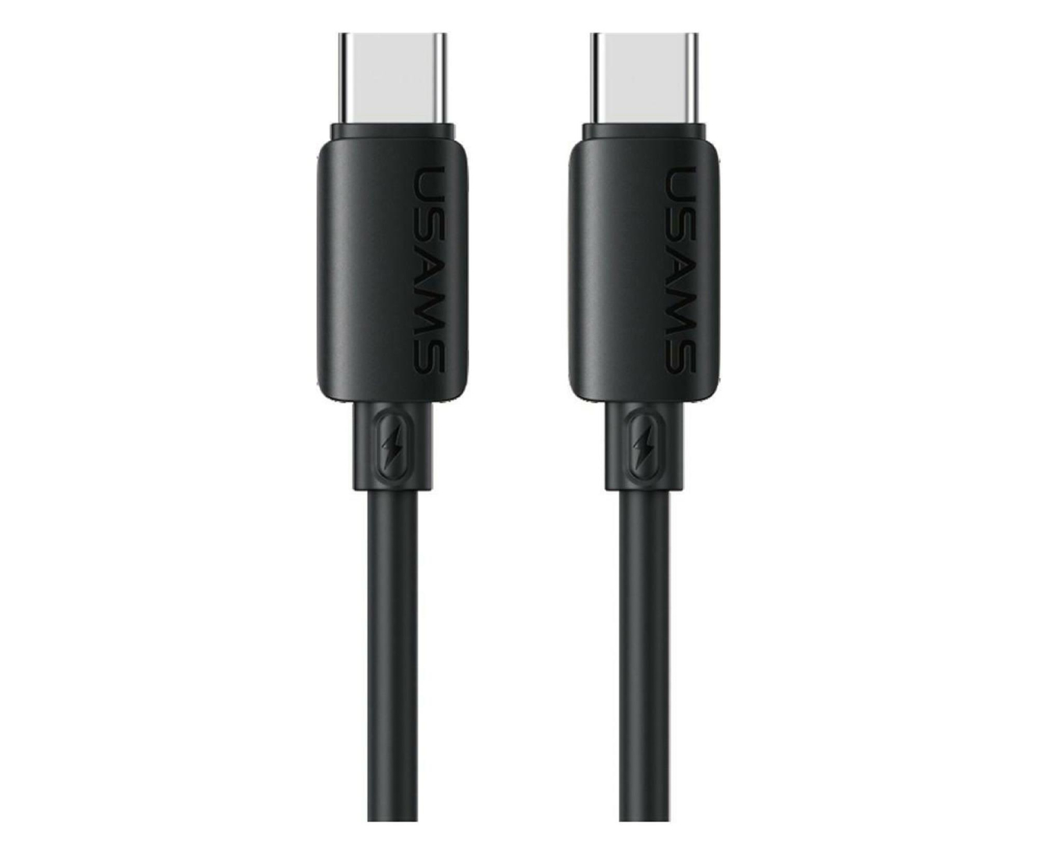 USAMS Kabel 30W 3A Silicone Fast Charging USB-C/Lightning czarny