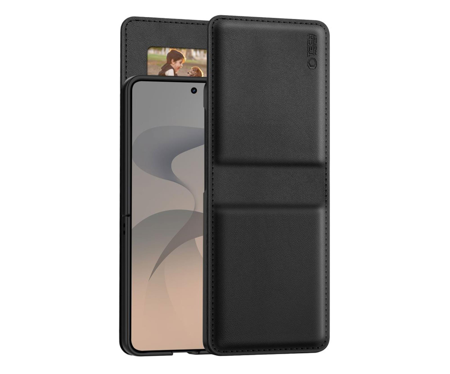 Tech-Protect Wallet do Galaxy Z Flip 8 Black