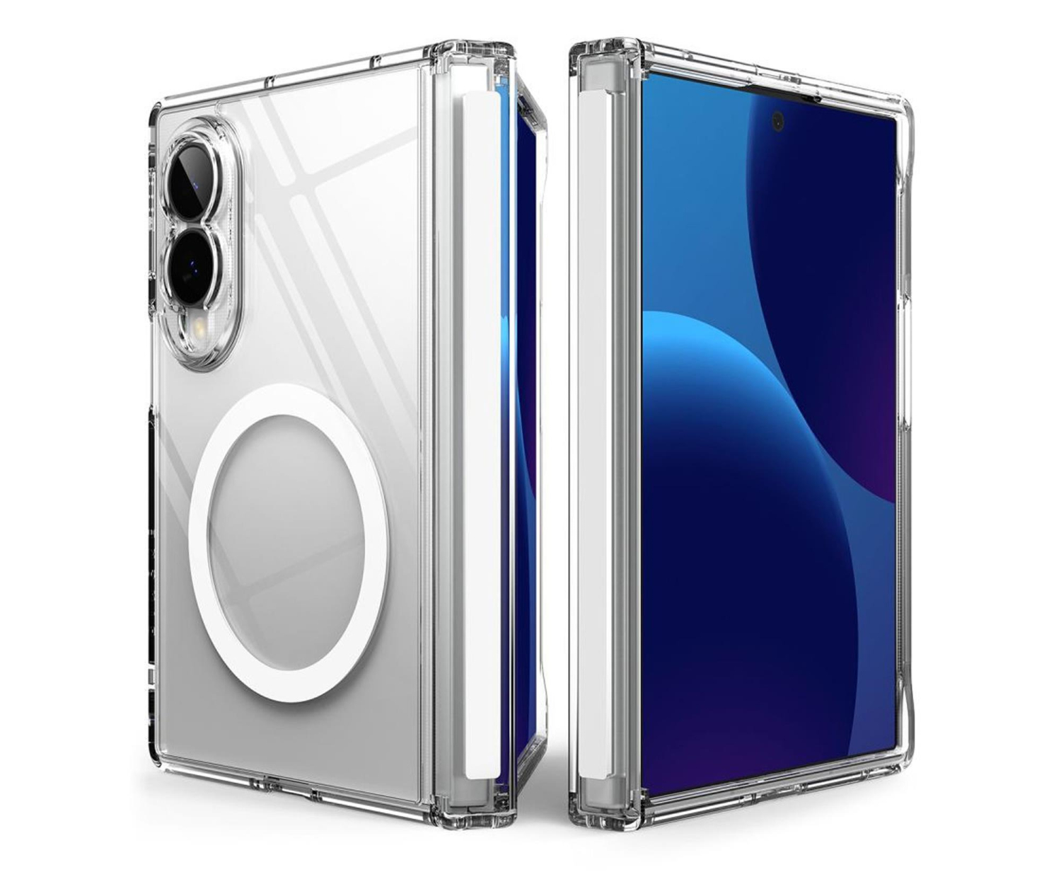 Ringke Fusion Flap Magnetic Magsafe do Galaxy Z Fold 8 Clear