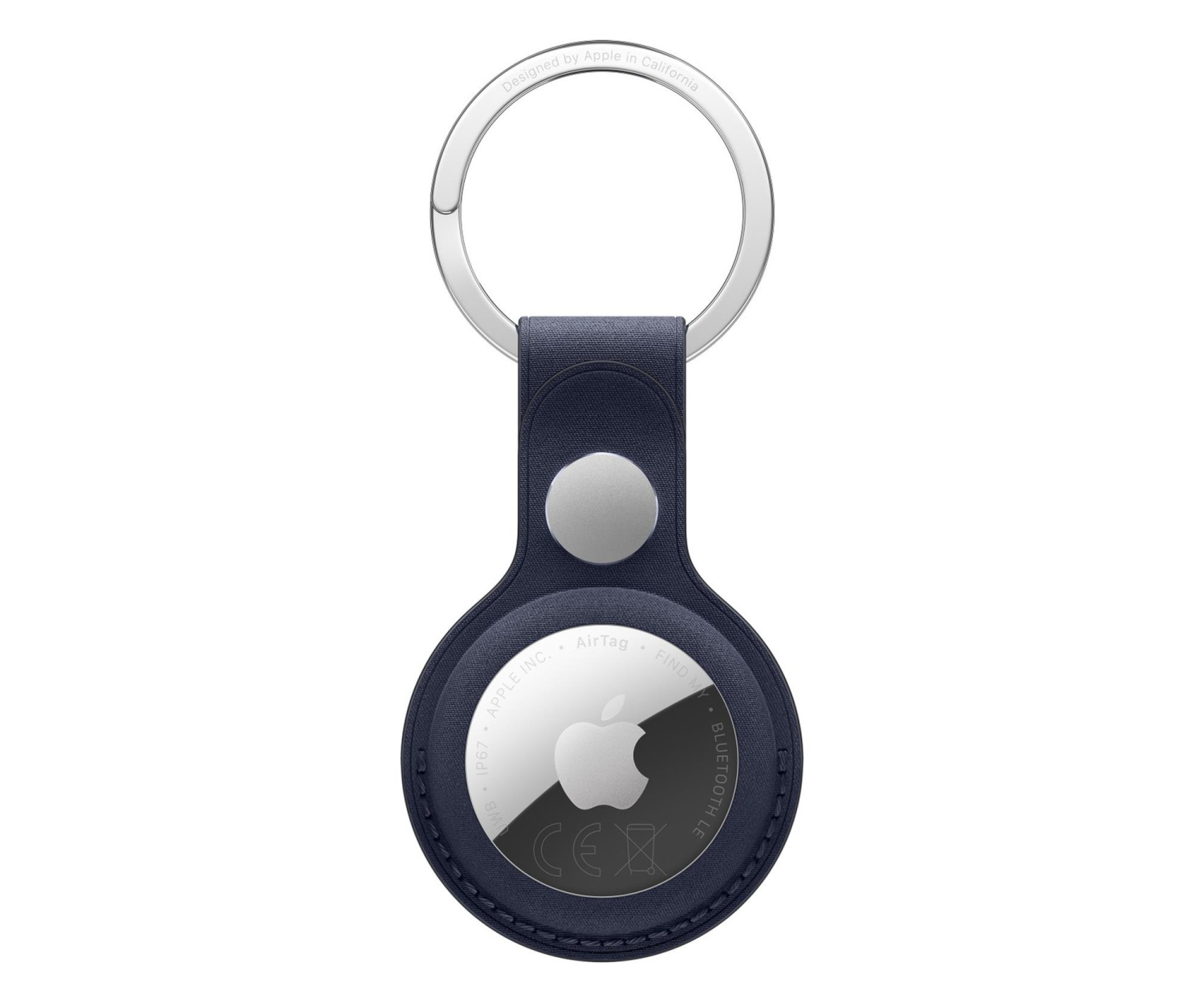 Apple Brelok z tkaniny FineWoven do AirTaga granat
