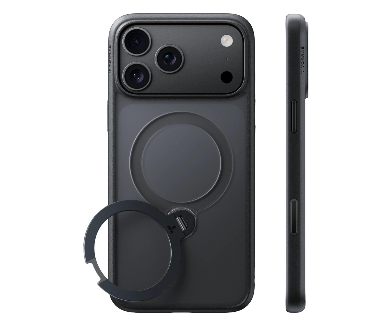 TORRAS Ostand Q3 Spin do iPhone 18 Pro / 17 Pro MagSafe (black)