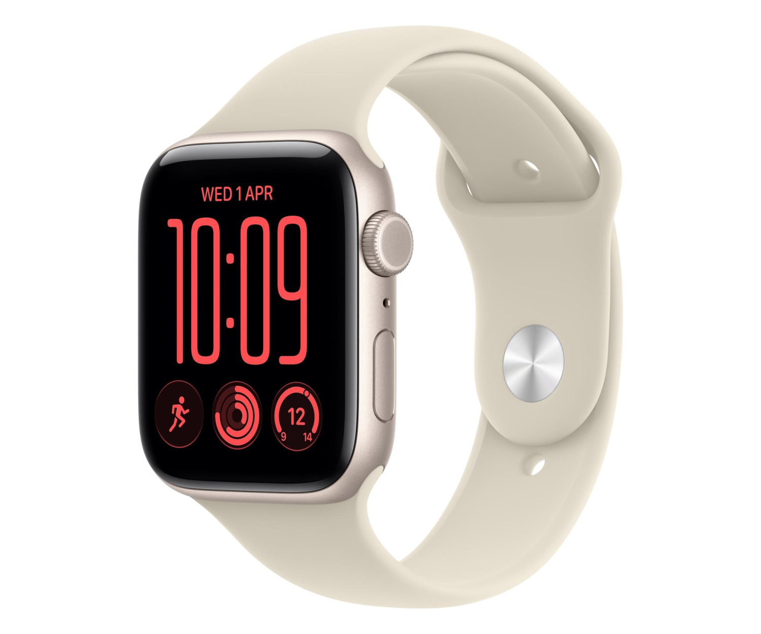 Apple Watch SE 3 40/Księżycowa Poświata Alu/Piaskowy Pasek M/L 5G