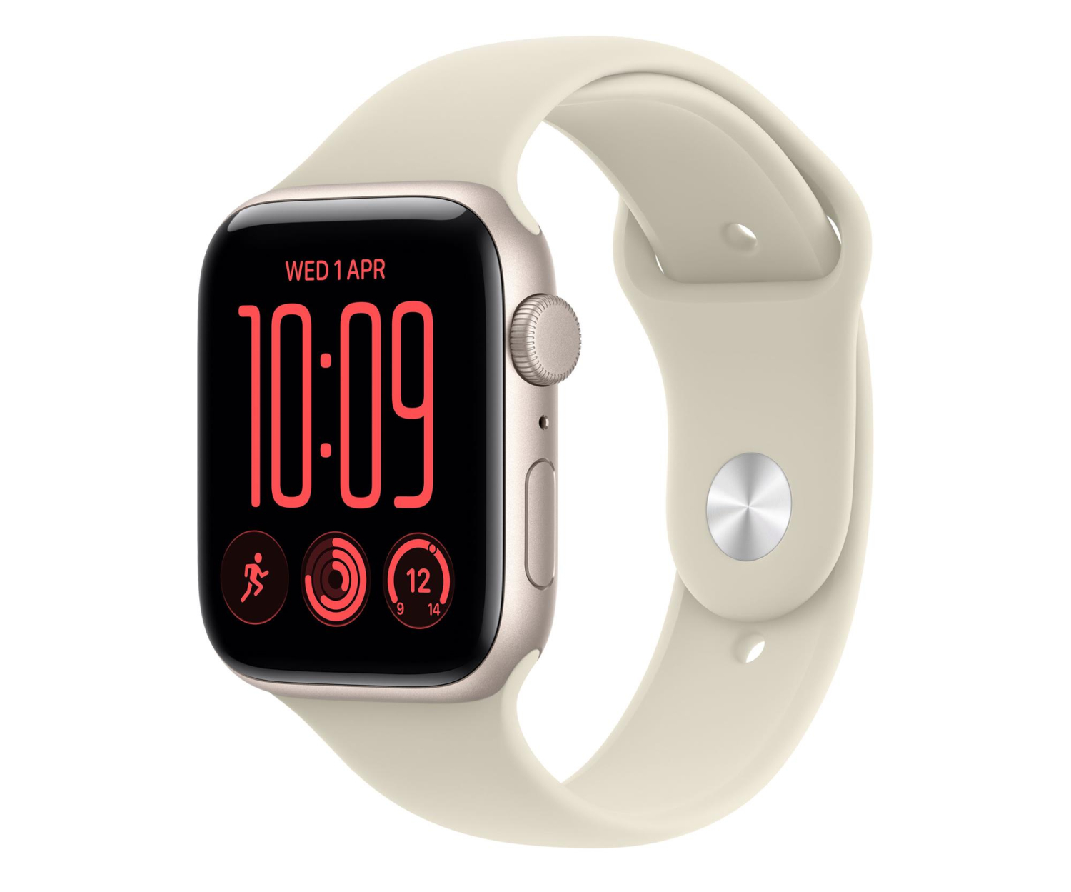 Apple Watch SE 3 40/Księżycowa Poświata Alu/Piaskowy Pasek S/M GPS