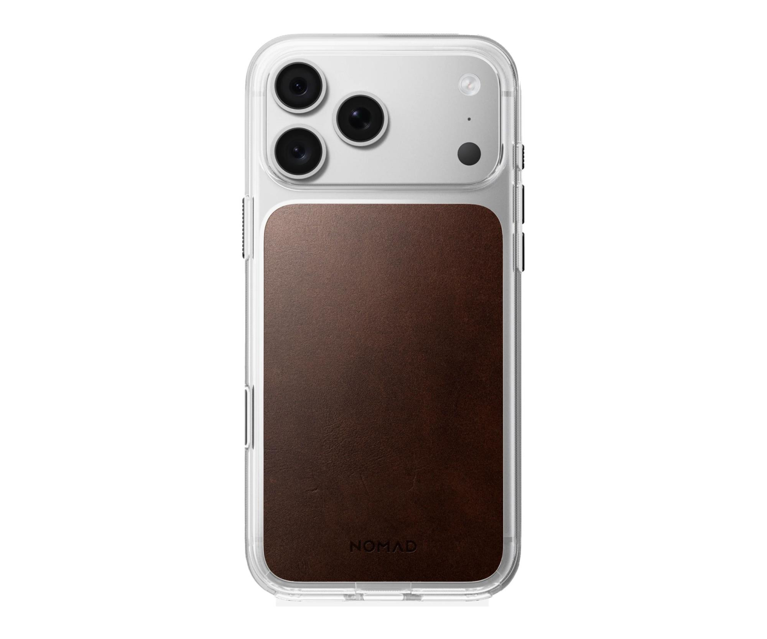Nomad Clear Leather Case do iPhone 18 Pro / 17 Pro MagSafe (rustic