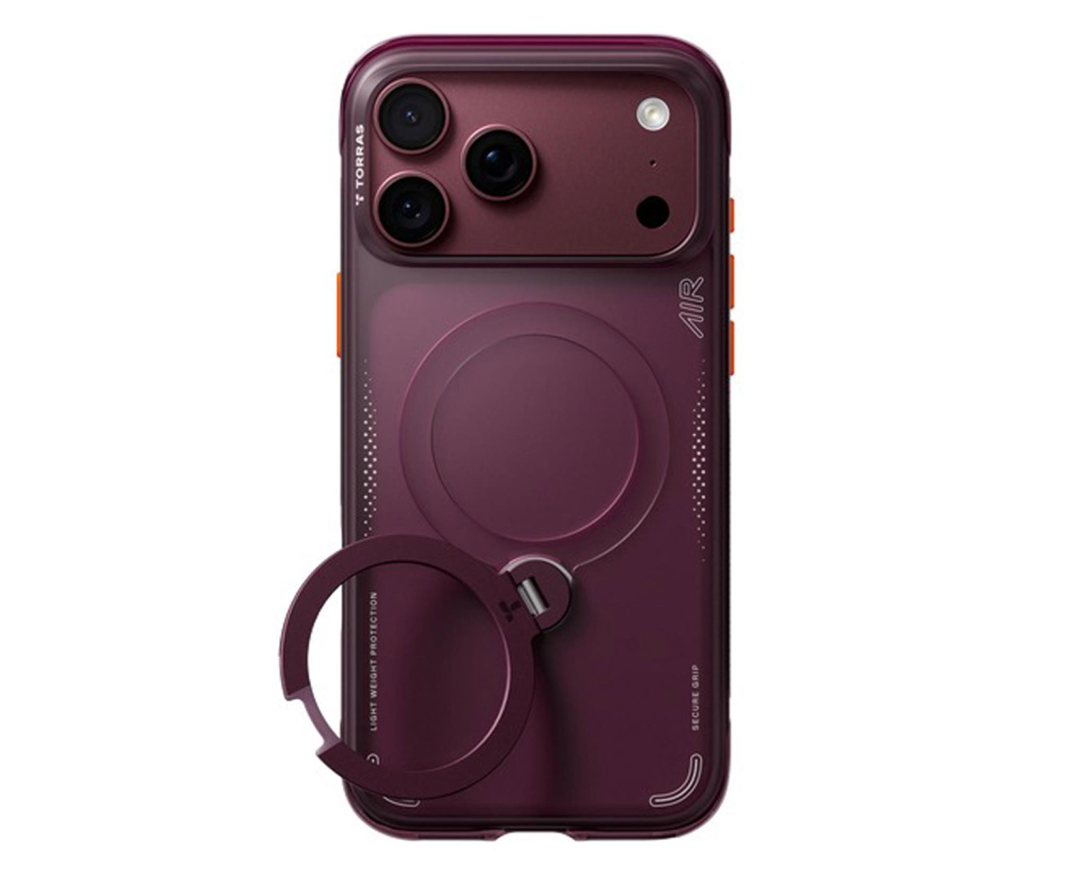 TORRAS Ostand Q3 Air do iPhone 18 Pro / 17 Pro MagSafe (cosmic purp