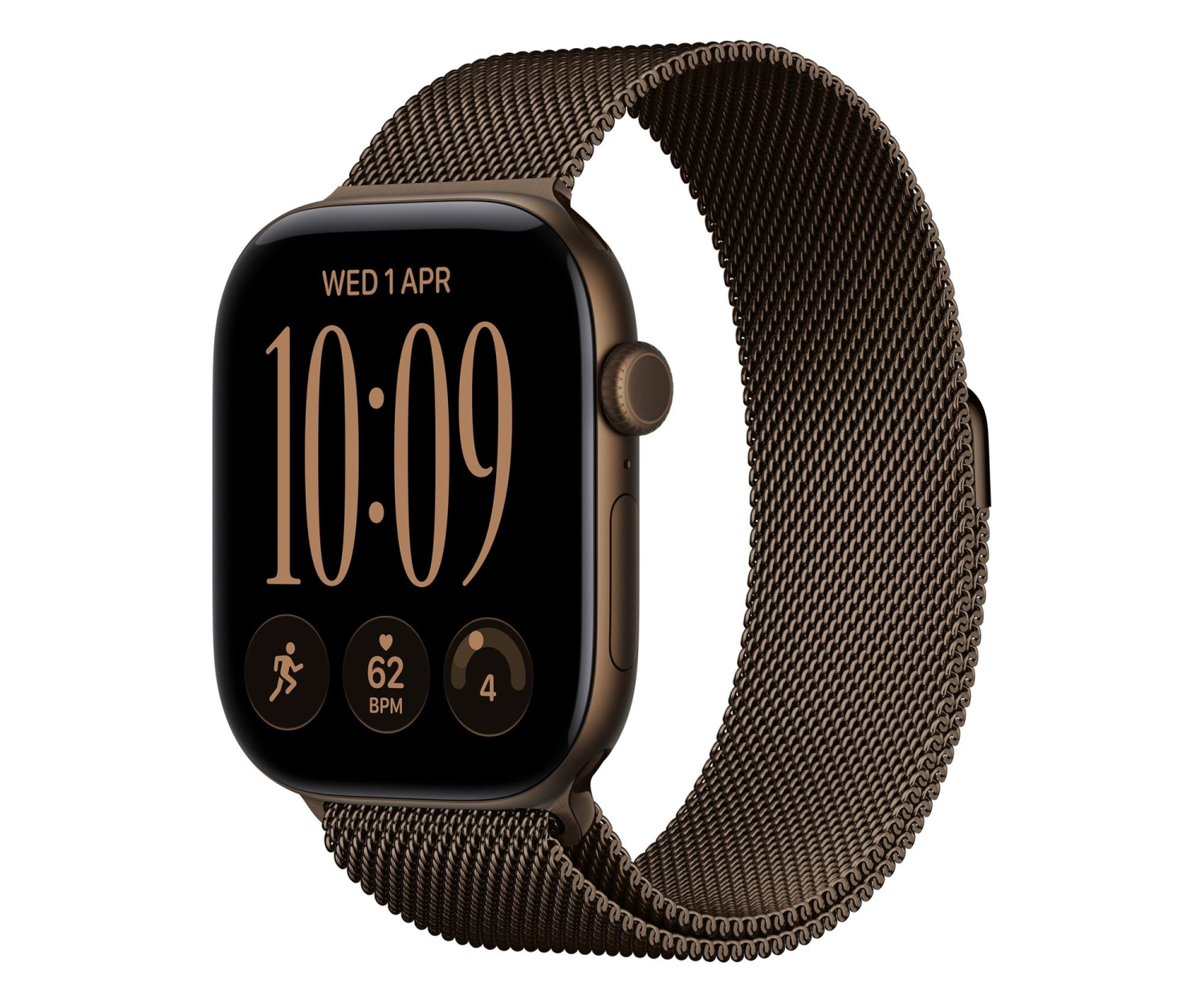 Apple Watch 12 46/Ciemny brąz Alu/Ciemny brąz Mediolańska M/L 5G