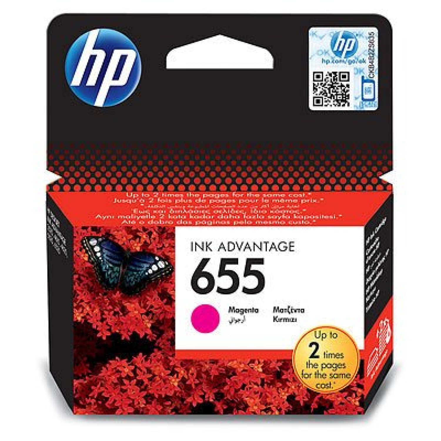HP 655 magenta 600str.