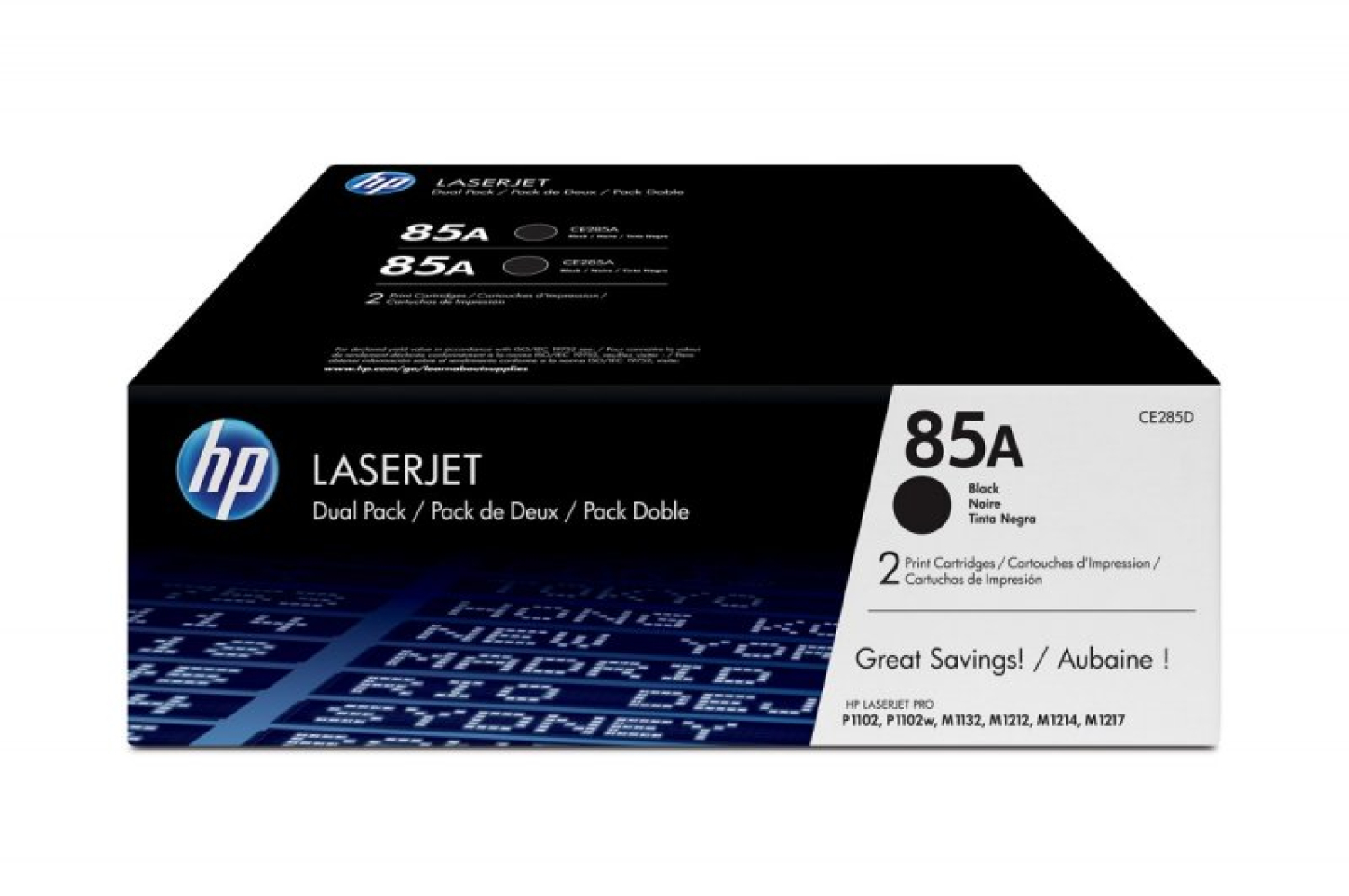 HP 85A black 1600str. 2szt