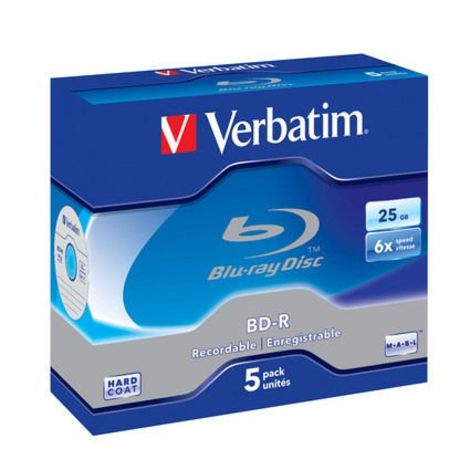 Verbatim 25GB 6x BluRay BOX 5szt. Scratchguard Plus