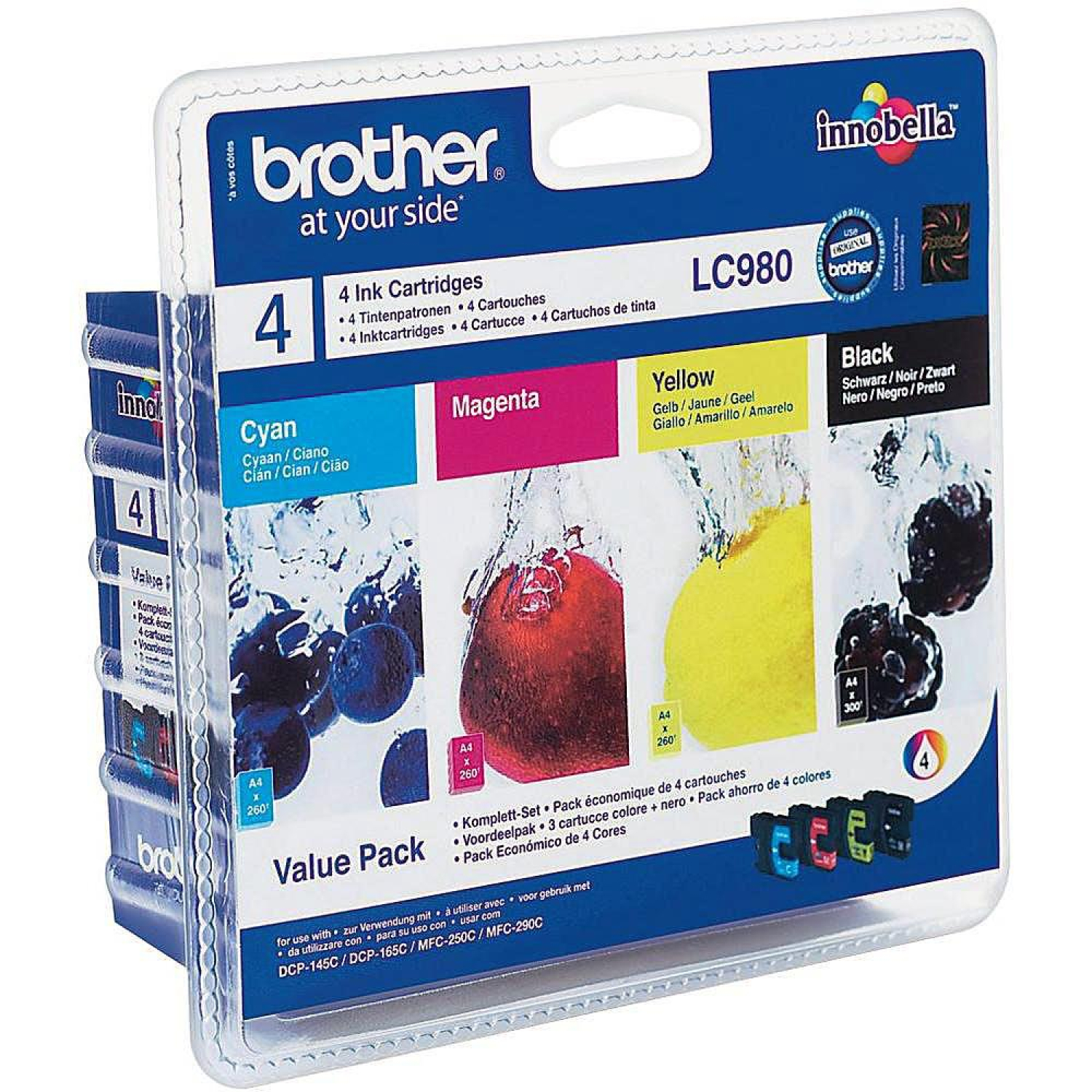 Brother LC980VALBP CMYK 270 str. (zestaw)