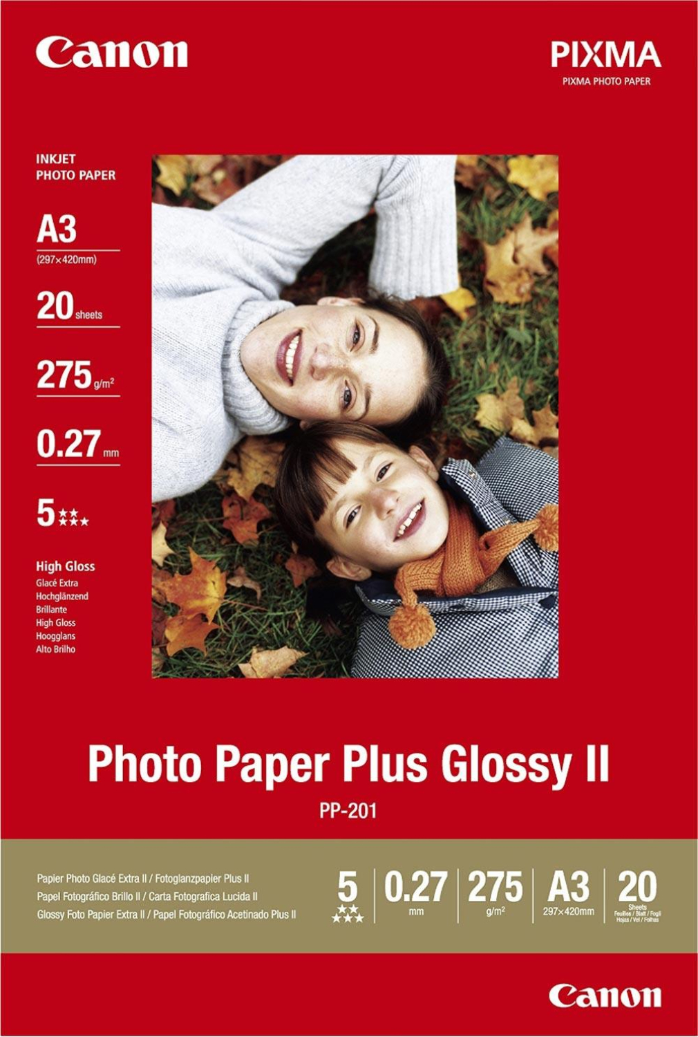Papier Canon PP-201 błyszczący II Photo Paper Plus A3 - 20 arkuszy