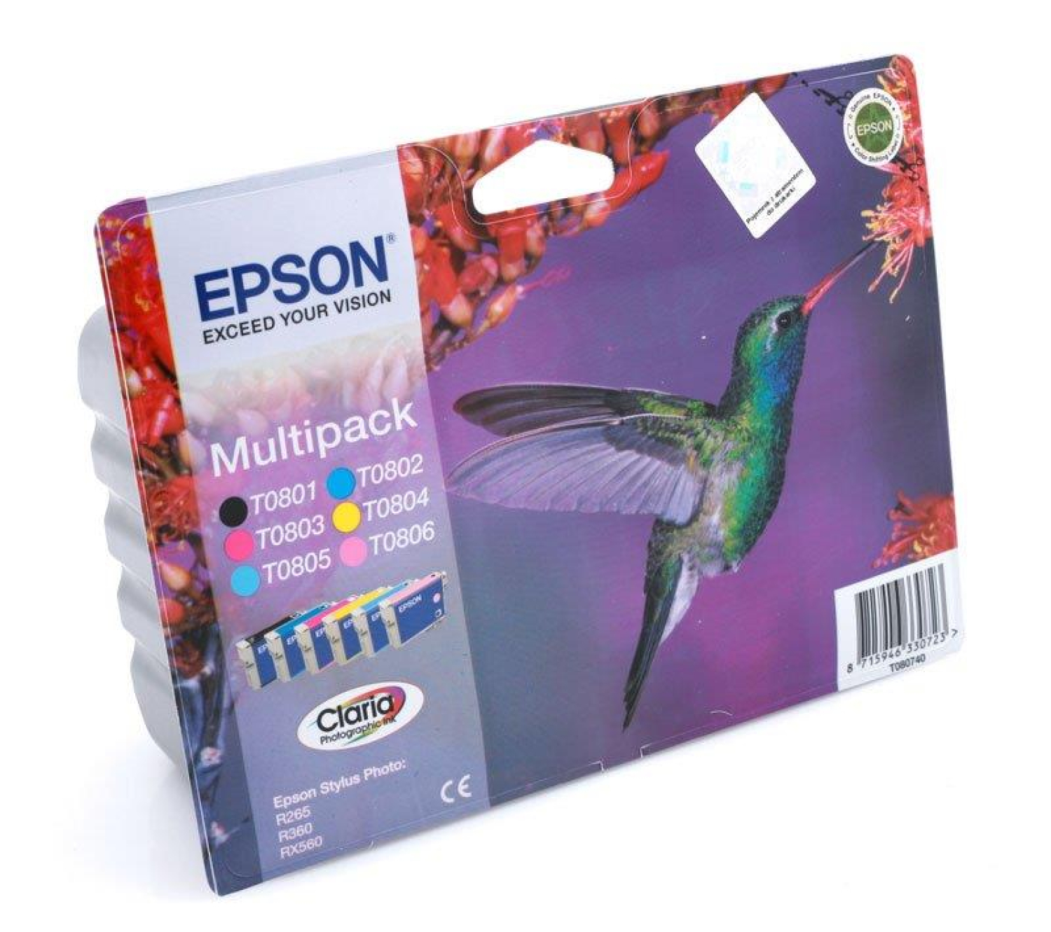Epson Zestaw 6 tuszów T0807 6x7,4ml