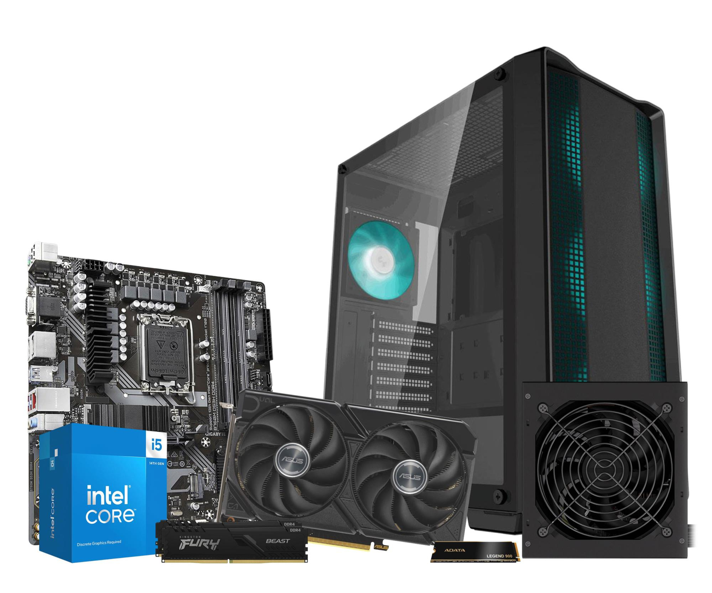 Komputer x-kom Core i5 14400F/16GB/512GB/RX 9060 XT