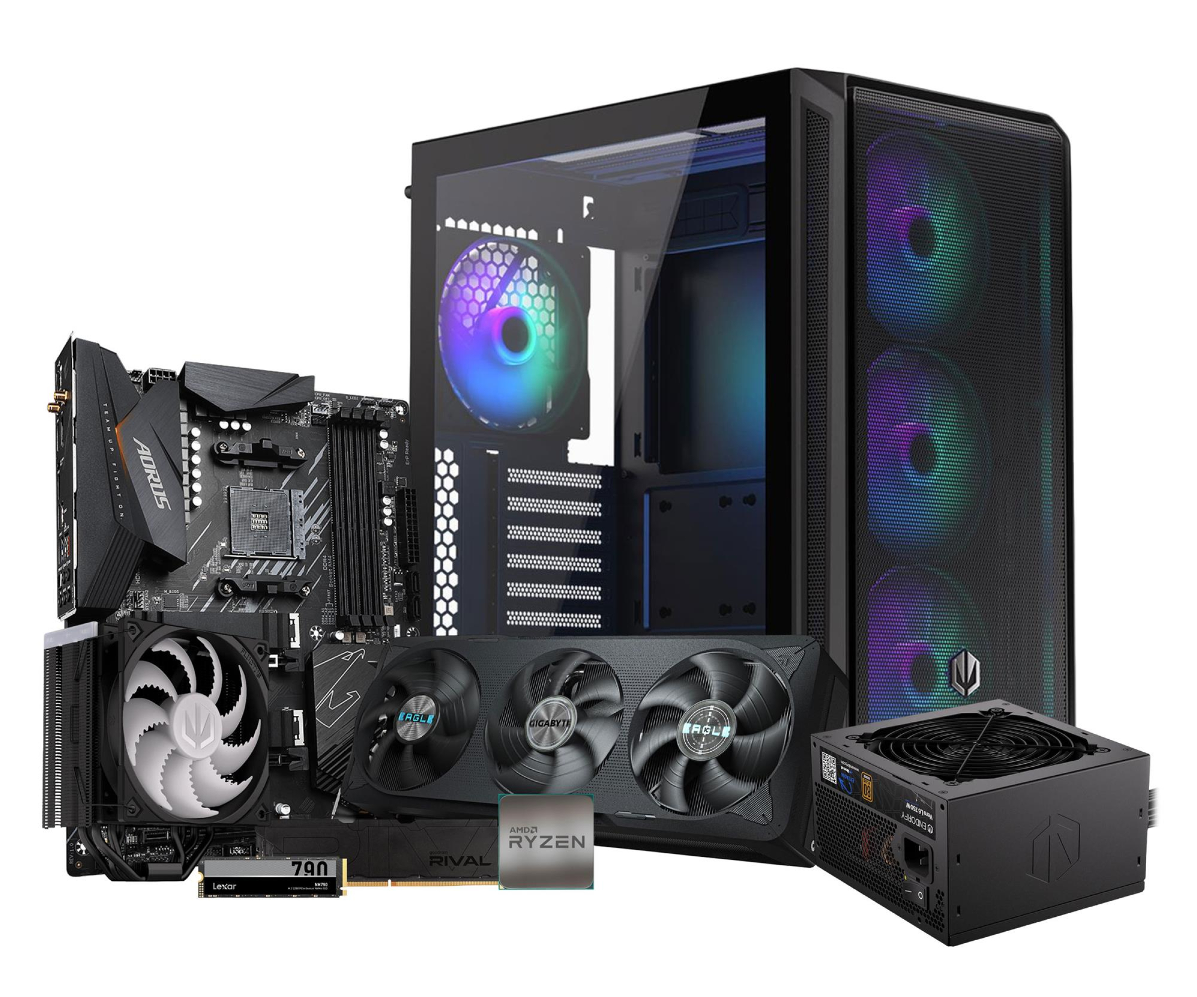 Komputer x-kom Ryzen 7 5700X/32GB/1TB/RTX 5070 12GB