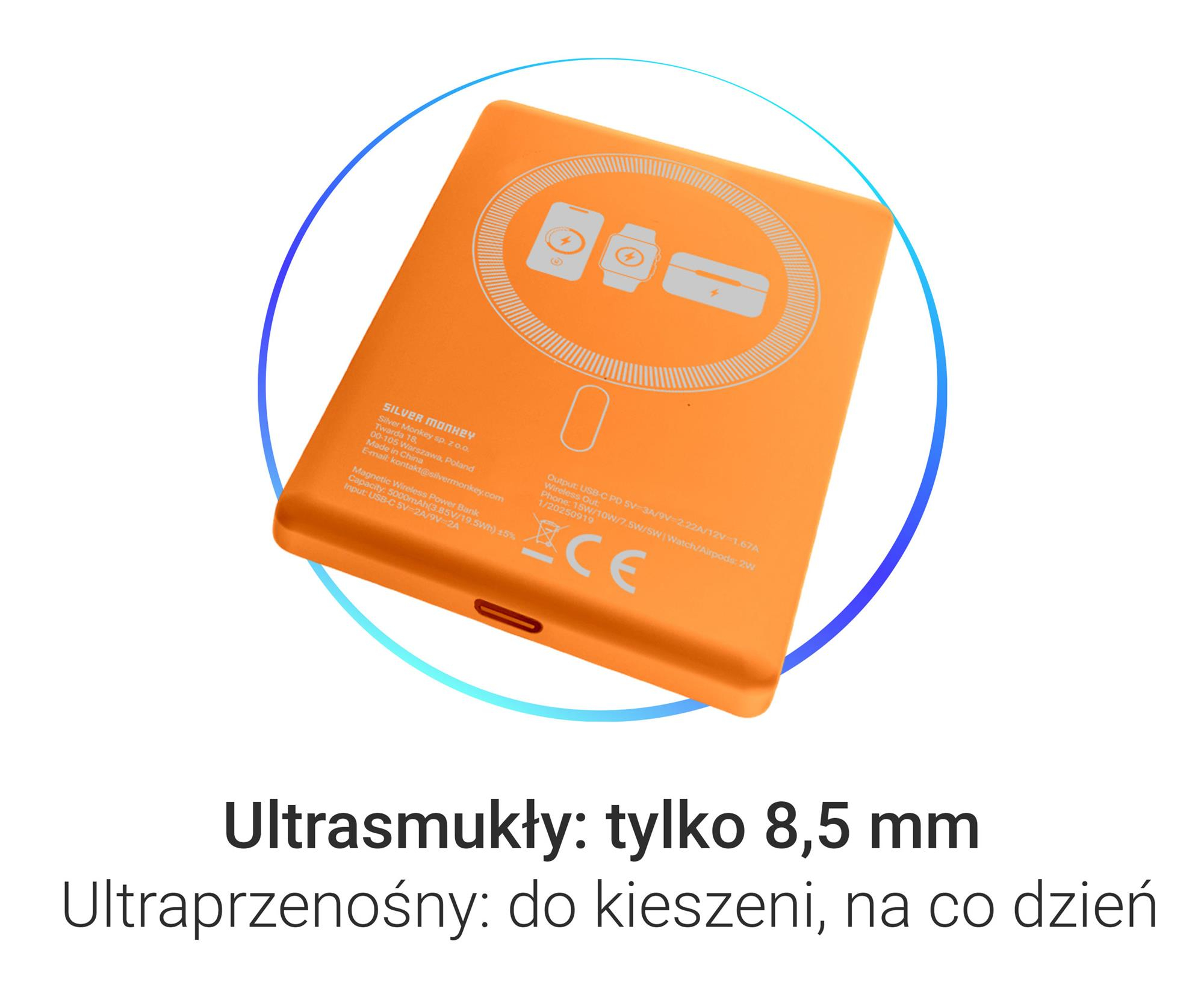 Ultra Slim Powerbank MagSafe 3in1 5000mAh