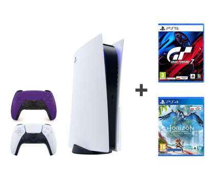 Konsola PlayStation Sony PlayStation 5 + GT7 + Horizon + DualSense Purple