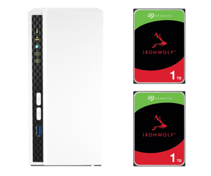 Dysk sieciowy NAS QNAP TS-233 (2x 1TB HDD IRONWOLF)