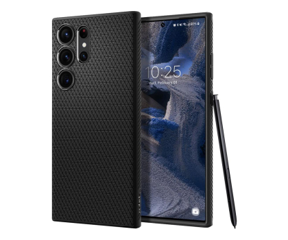 Etui / obudowa na smartfona Spigen Liquid Air do Samsung Galaxy S23 Ultra black