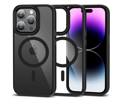 Etui / obudowa na smartfona Tech-Protect MagMat Magsafe do iPhone 15 Pro black/clear