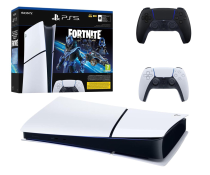 Konsola PlayStation Sony PlayStation 5 Slim Digital (Fortnite ) + pad Midnight Black