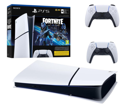 Konsola PlayStation Sony PlayStation 5 Slim Digital (Fortnite) + pad White