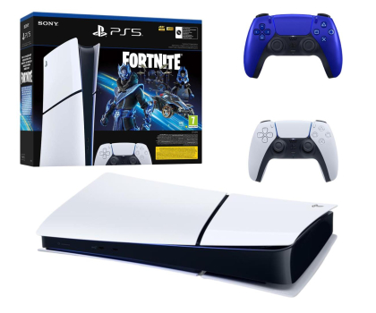 Konsola PlayStation Sony PlayStation 5 Slim Digital (Fortnite ) +  pad Cobalt Blue