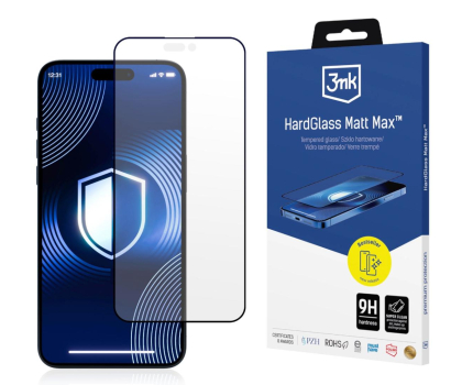 Folia / szkło na smartfon 3mk HardGlass Matt Max do iPhone 15 Plus